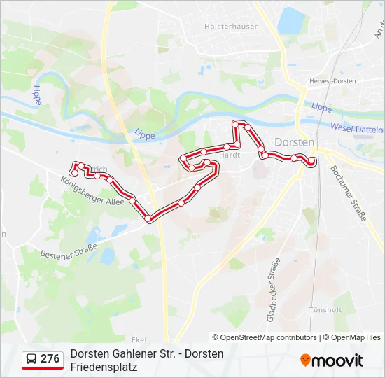 276 Bus Line Map
