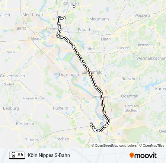 S6 train Line Map