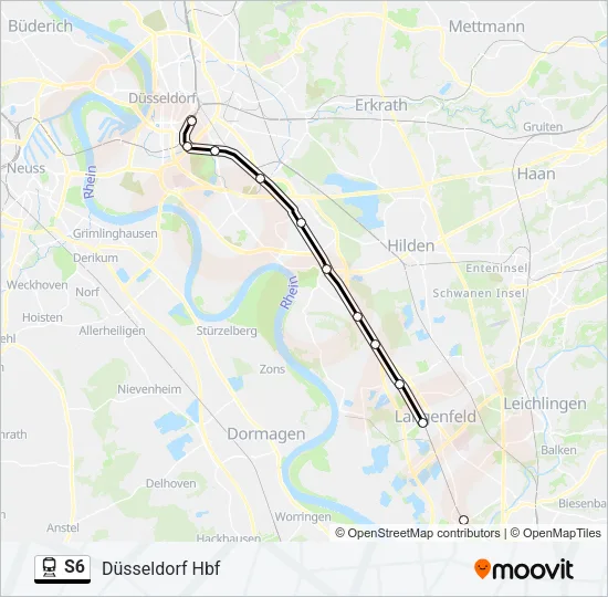 S6 Train Line Map