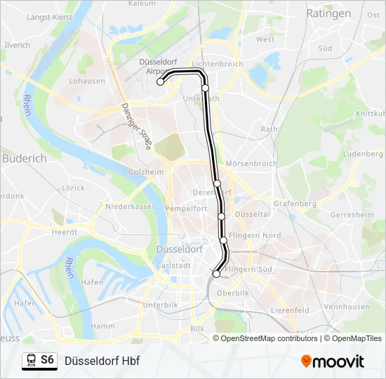 S6 Train Line Map