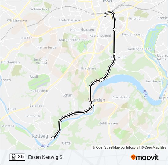 s6 Route: Schedules, Stops & Maps - Essen Kettwig S (Updated)