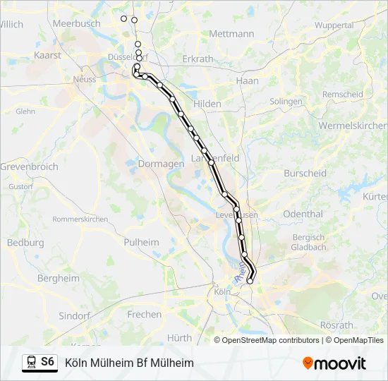 S6 Train Line Map