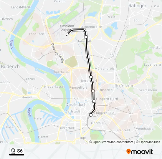 S6 Train Line Map