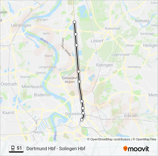S1 Train Line Map