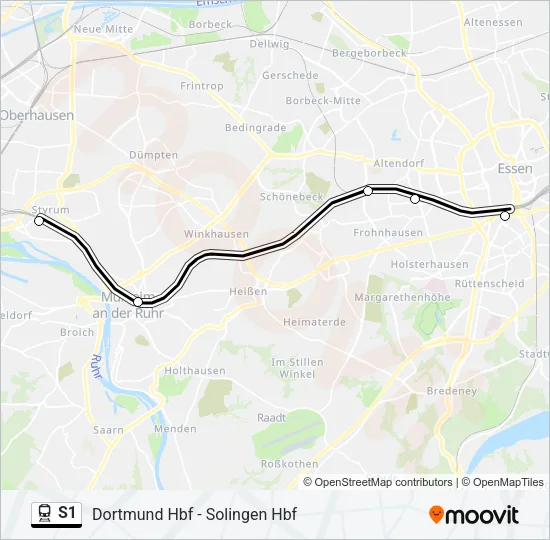 S1 Train Line Map