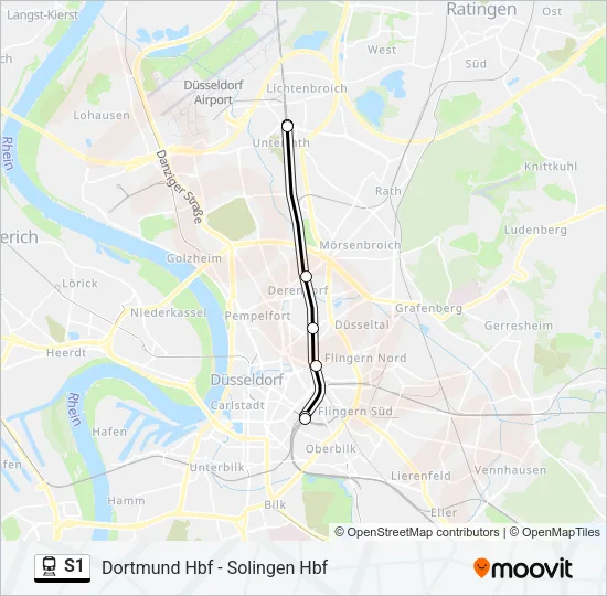 S1 Train Line Map