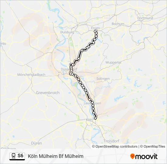S6 Train Line Map