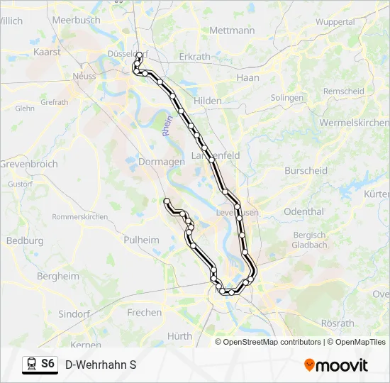 S6 Train Line Map