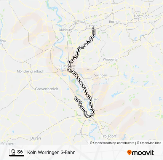 S6 Train Line Map
