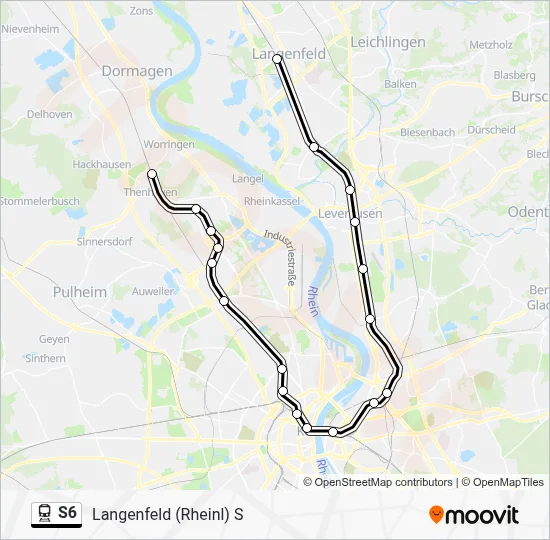 S6 Train Line Map