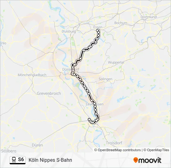 S6 Train Line Map