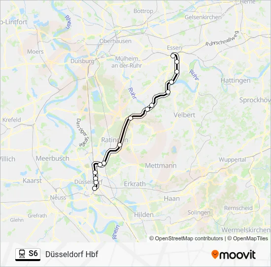 S6 Train Line Map