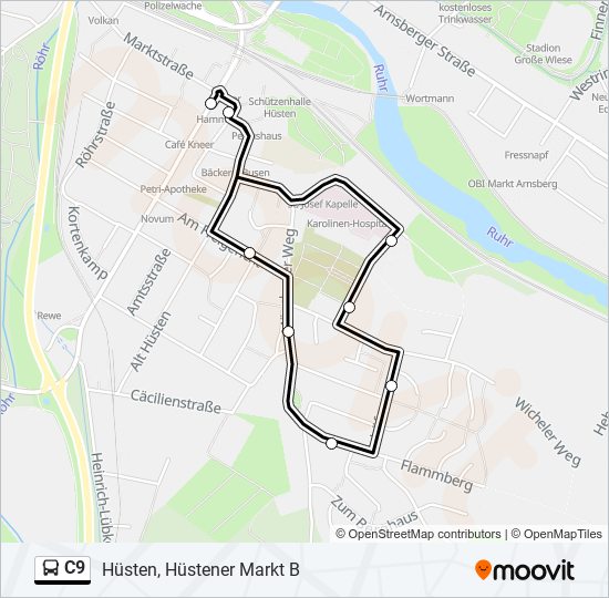 c9-route-schedules-stops-maps-h-sten-h-stener-markt-b-updated
