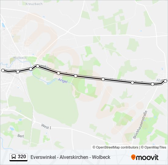 Buslinie 320 Karte