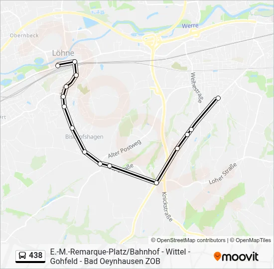 438 Bus Line Map