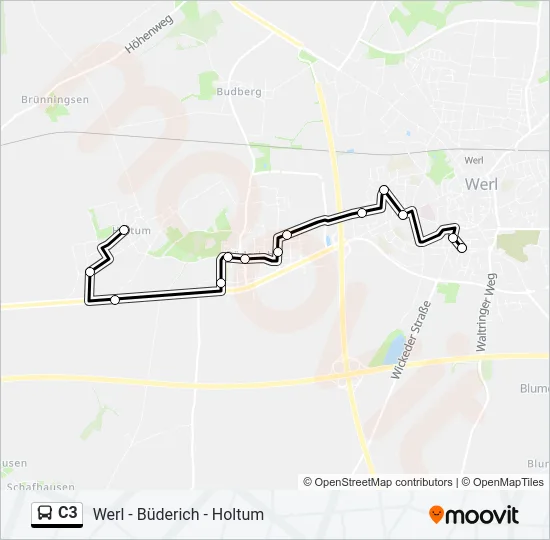 C3 Bus Line Map