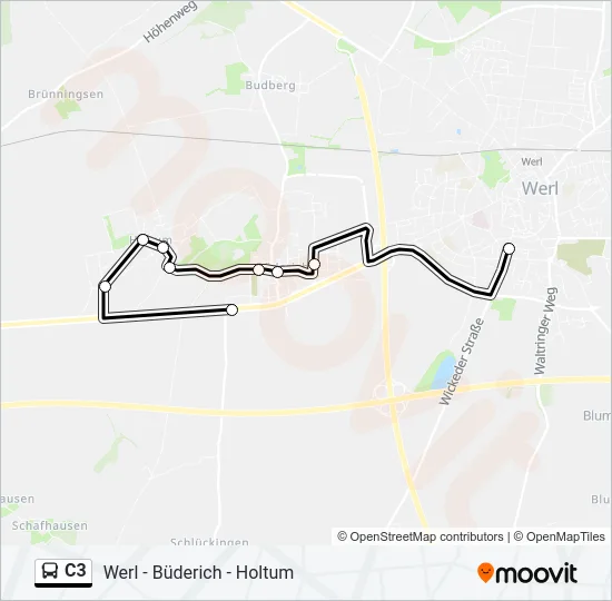 C3 Bus Line Map