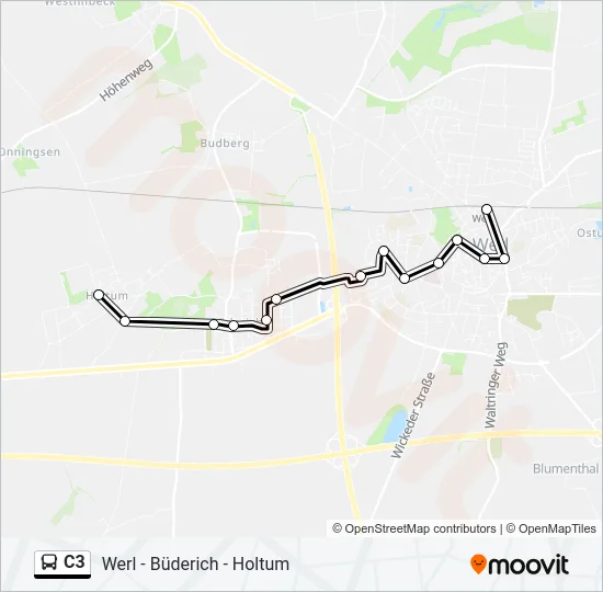 C3 Bus Line Map