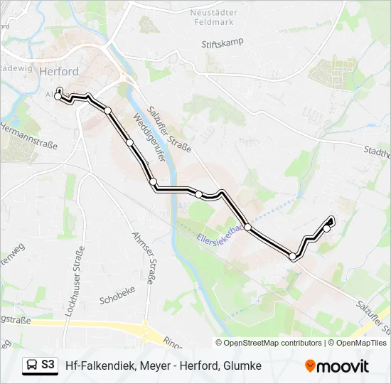 S3 Bus Line Map