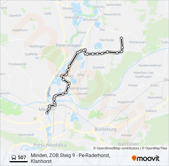 507 Route Schedules, Stops & Maps Raderhorst Klanhorst (Updated)