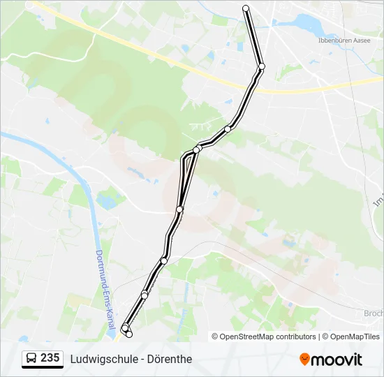 235 Bus Line Map