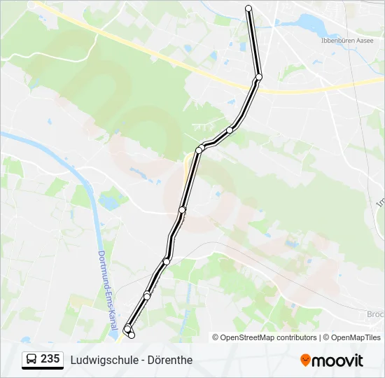 235 Bus Line Map
