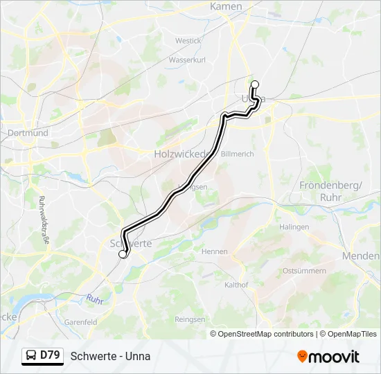 D79 Bus Line Map