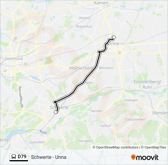 D79 Bus Line Map