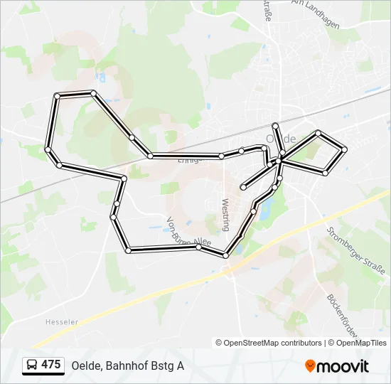 475 Bus Line Map