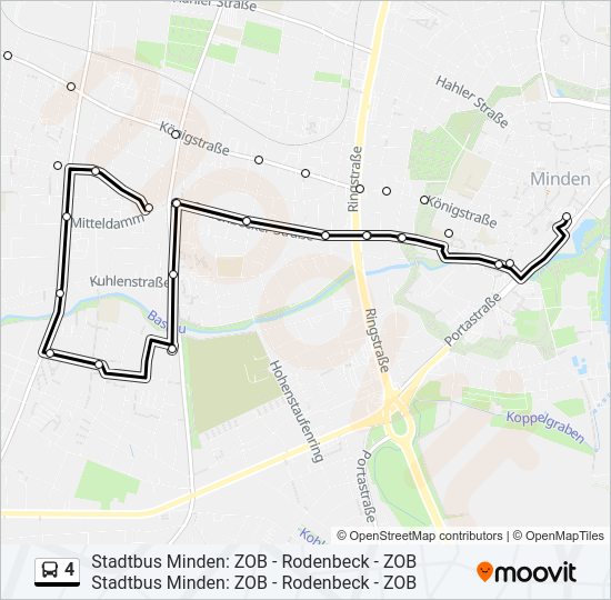 4 bus Line Map