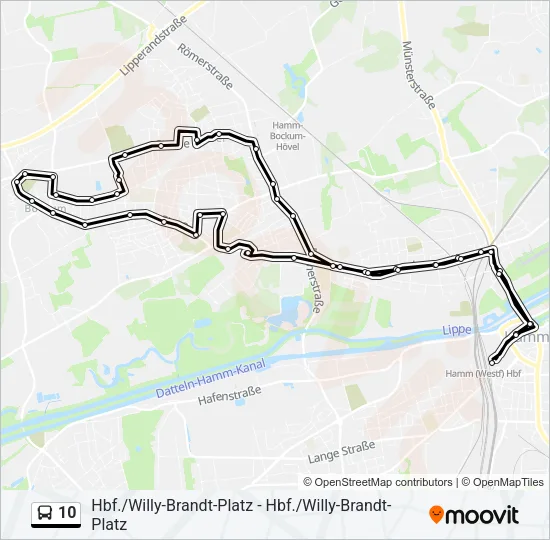 10 Bus Line Map