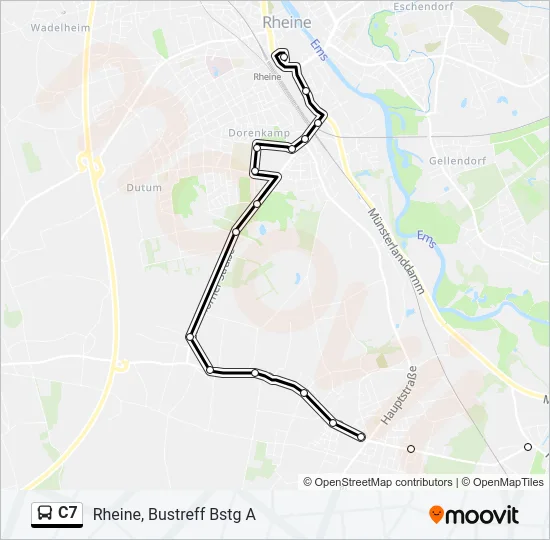 C7 Bus Line Map