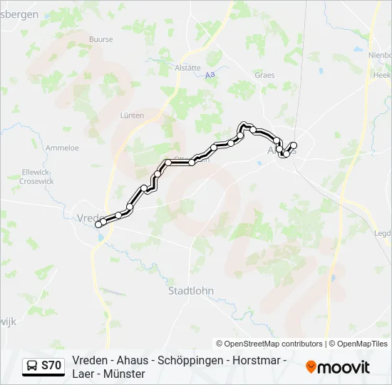 S70 Bus Line Map