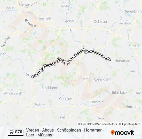 S70 Bus Line Map