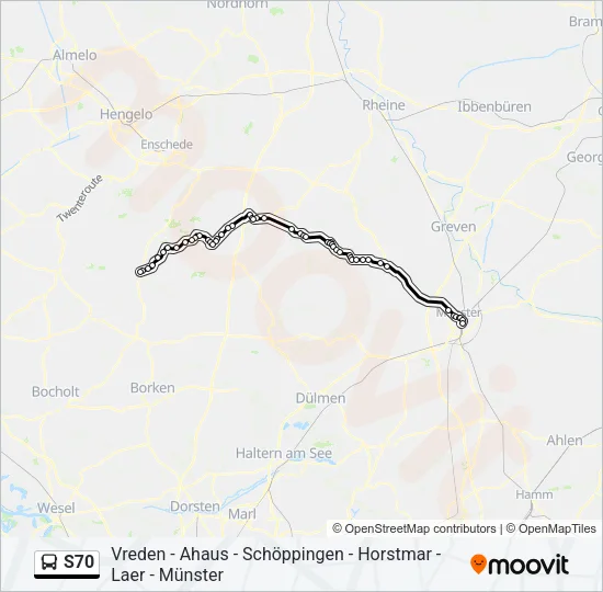 S70 Bus Line Map