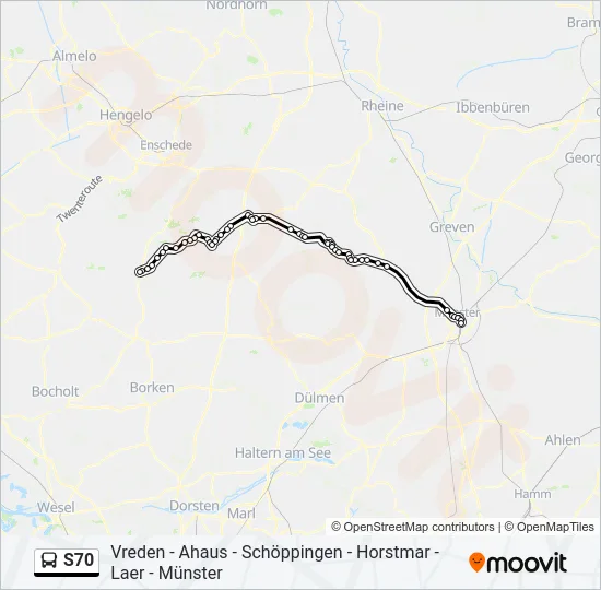 S70 Bus Line Map