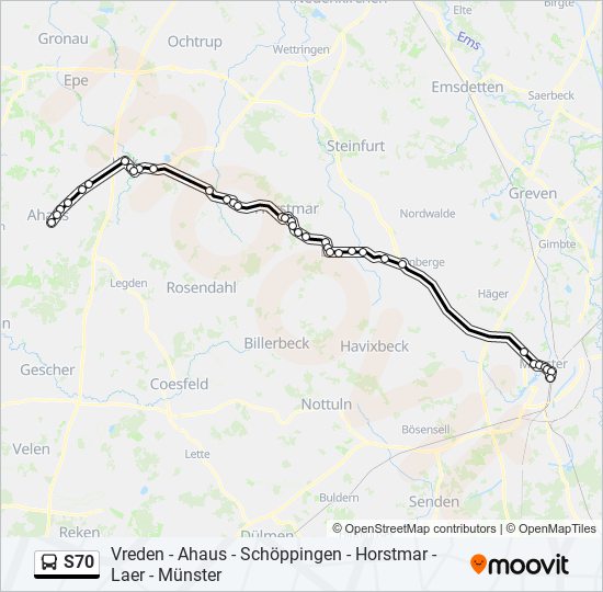 S70 bus Line Map