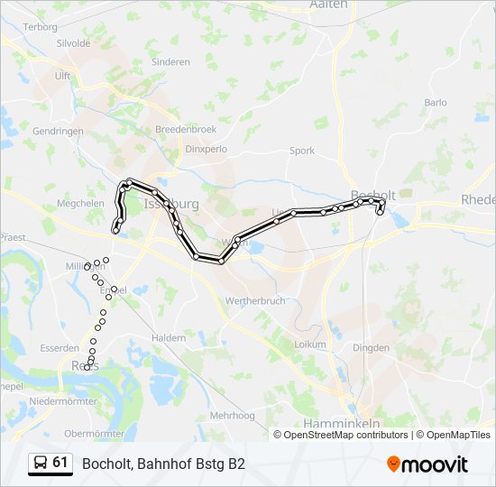 61 Route: Schedules, Stops & Maps - Bocholt, Bahnhof Bstg B2 (Updated)