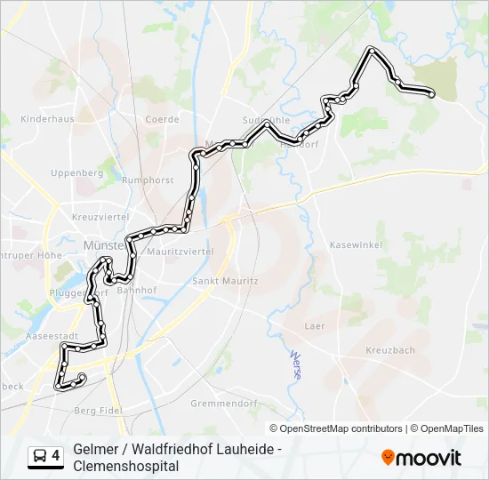 4 Bus Line Map
