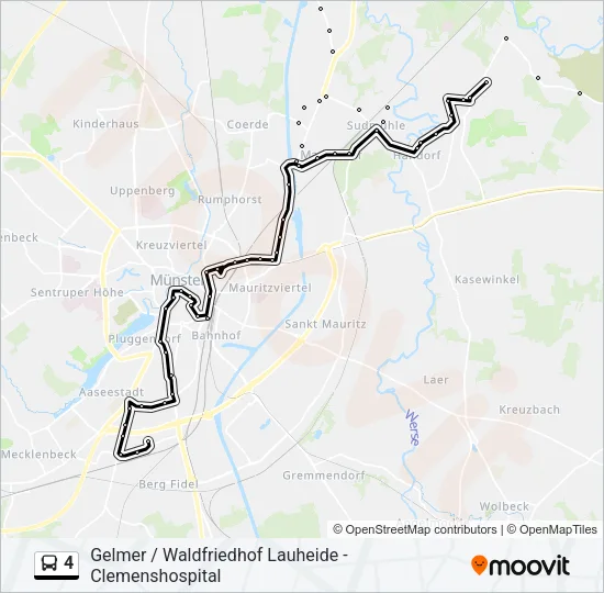 4 Bus Line Map