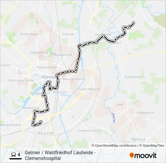 4 Bus Line Map