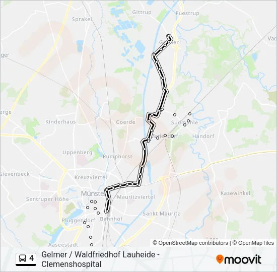 4 Bus Line Map