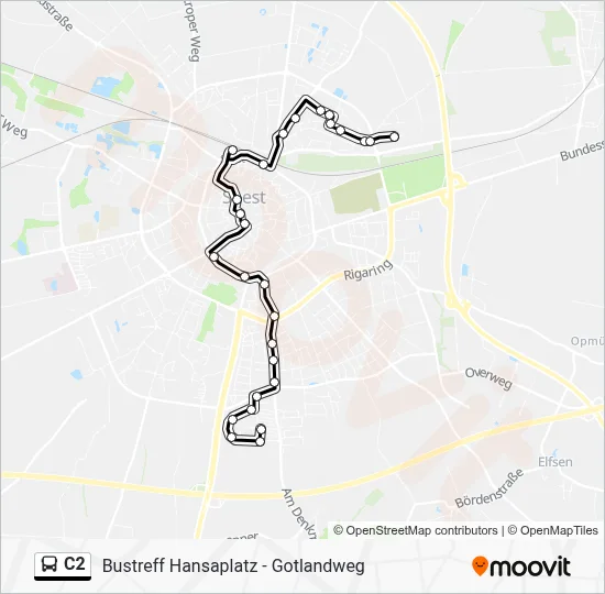 C2 Bus Line Map