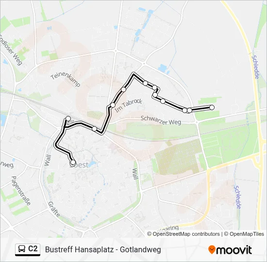 C2 Bus Line Map