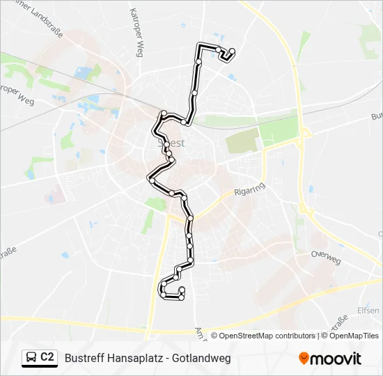 C2 Bus Line Map