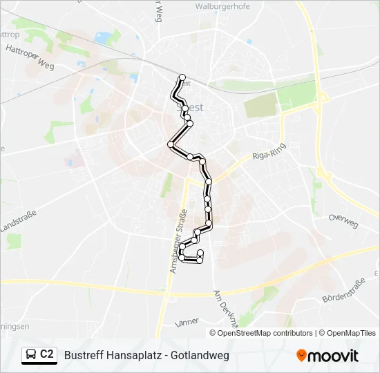 C2 Bus Line Map