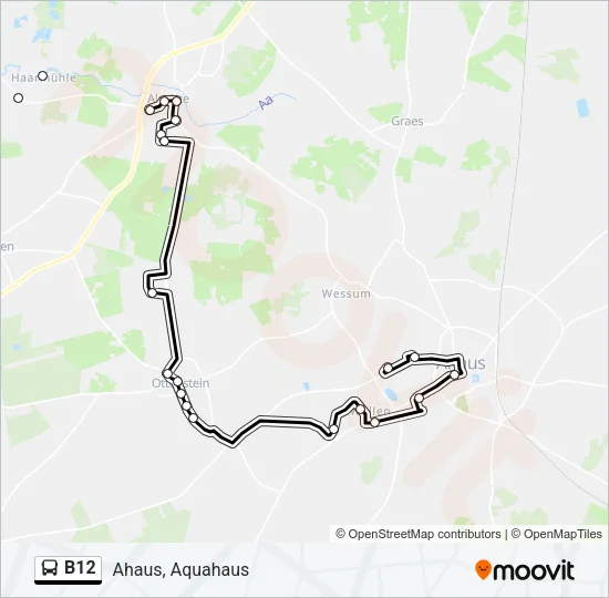 B12 Bus Line Map