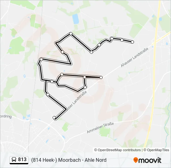 813 Bus Line Map