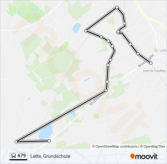 679 bus Line Map