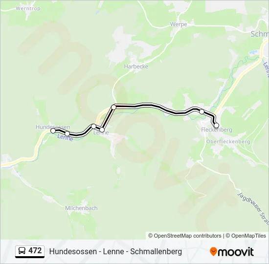472 Bus Line Map